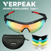 Verpeak Sport Sunglasses Type 1 ( Black frame with red end tip) VP-SS-100-PB - Amazingooh Wholesale