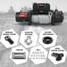 X-BULL Electric Winch 12000LBS/5454KGS Steel Cable 12V Wireless Remote Offroad - Amazingooh Wholesale