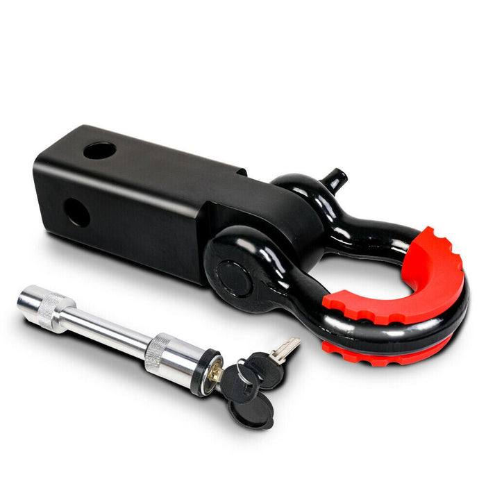 X-BULL Hitch Receiver 5T Recovery Receiver with Bow Shackle Tow Bar Off Road 4WD - Amazingooh Wholesale